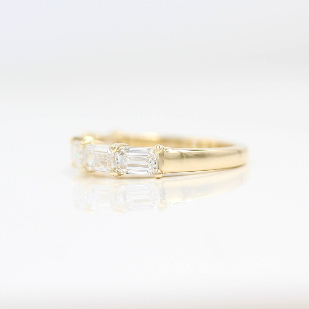 Wedding Band 14k Yellow Gold / Lab-Grown Diamond The Adelaide Wedding Band in Yellow Gold with Lab-Grown Diamond