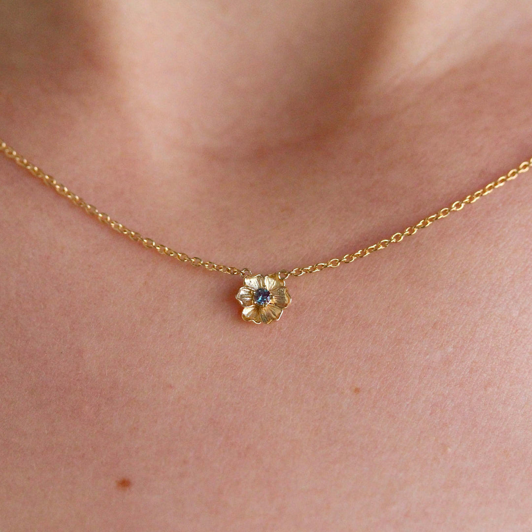 Necklace The June Birthstone Poppy Necklace with Alexandrite