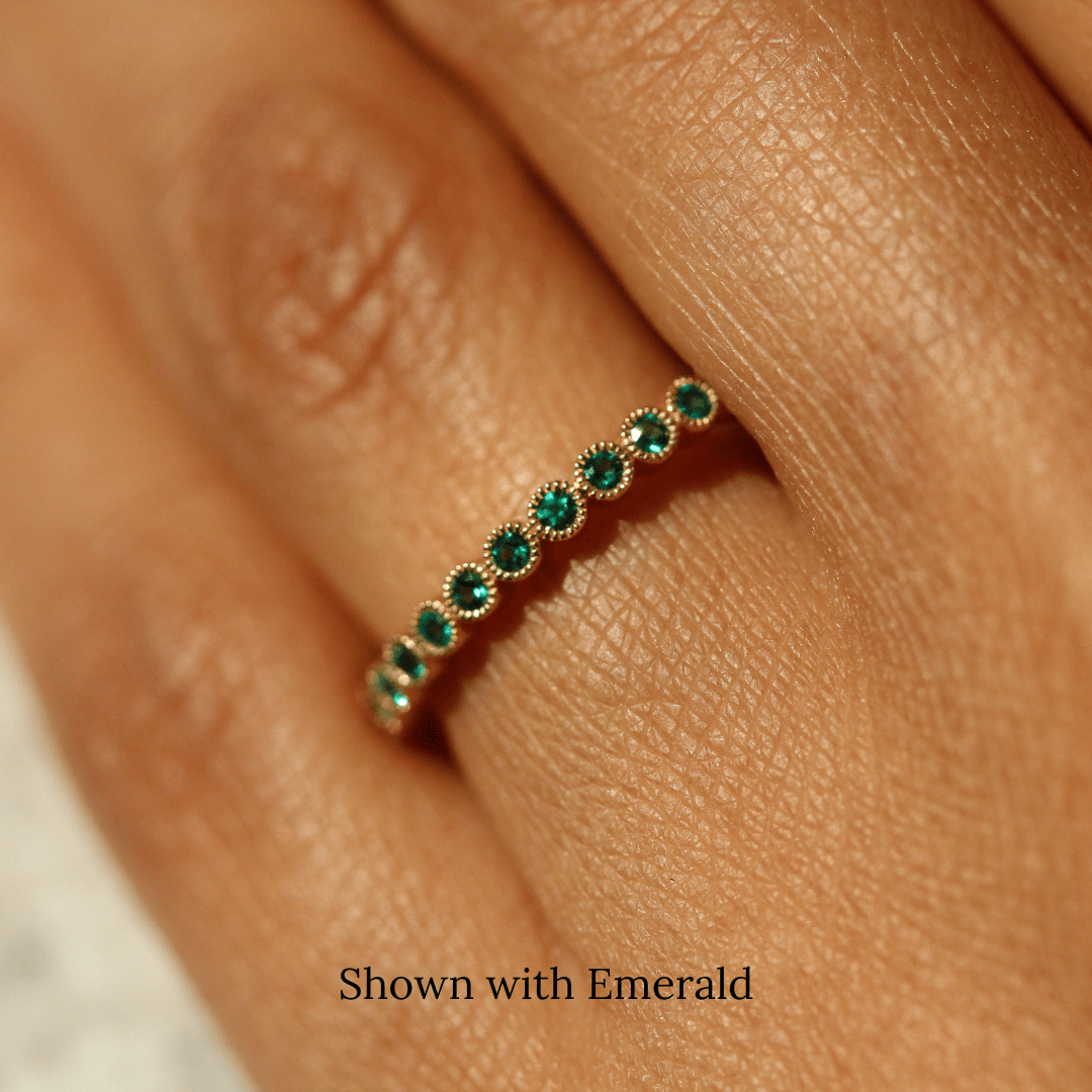 Wedding Band The Florence Birthstone Ring