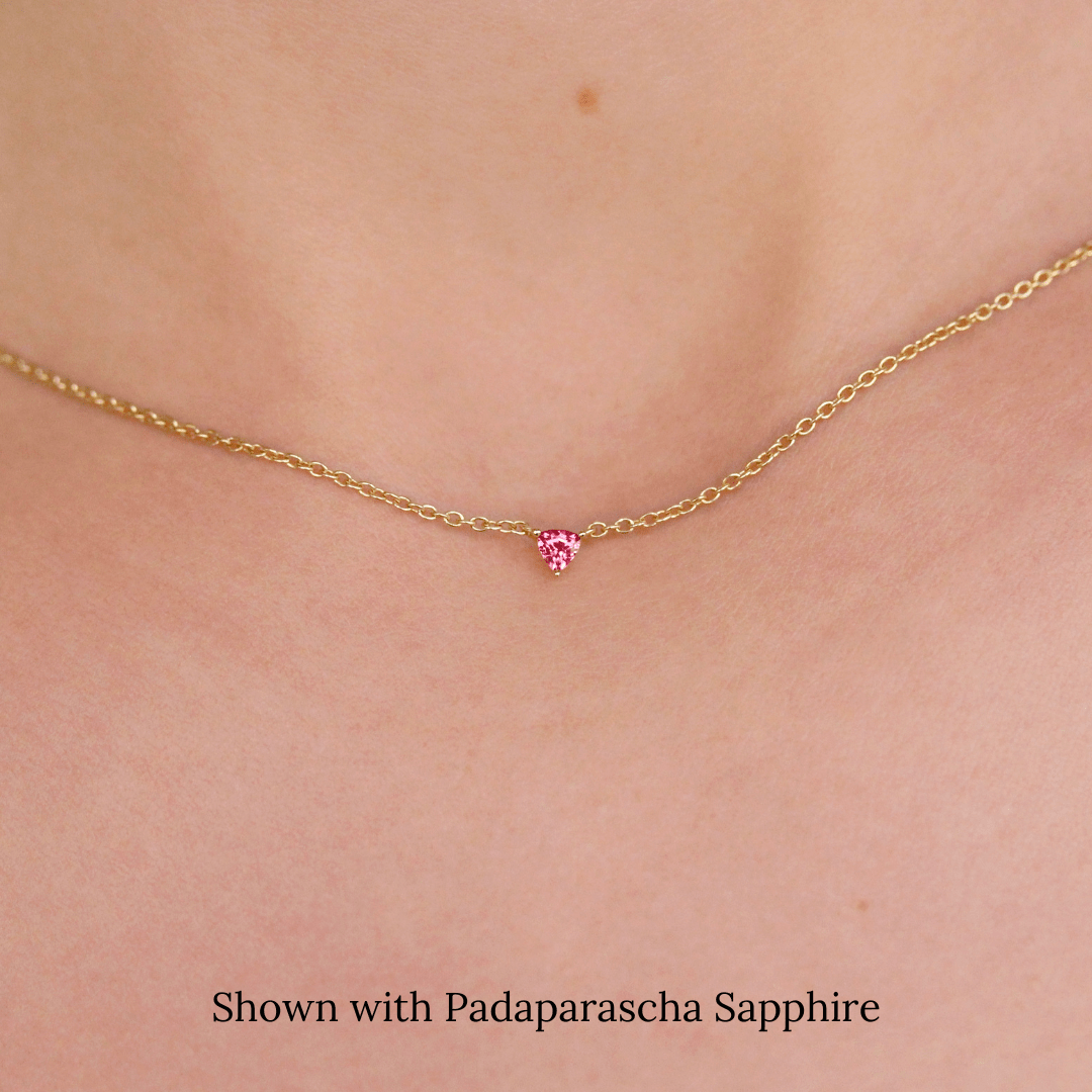 Necklace The Tiny Trillion Birthstone Necklace