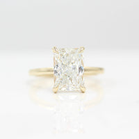 Engagement Ring Lab-Grown Diamond / 14k Yellow Gold / 3.75ct The Celeste Ring (Radiant) in Yellow Gold with 3.75ct Lab-Grown Diamond