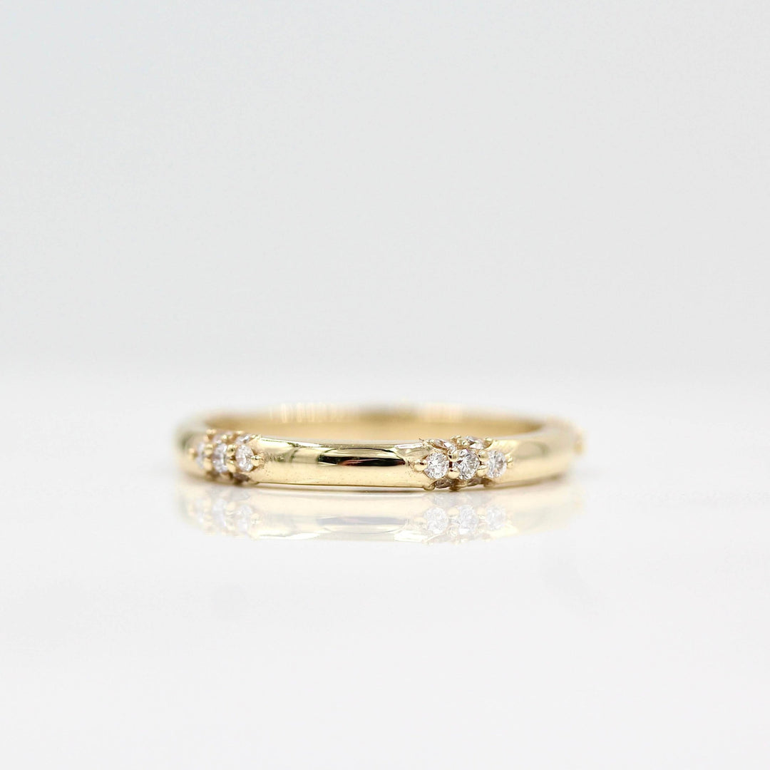 Ready to Ship Ring 14k Yellow Gold The Chloe Wedding Band in Yellow Gold