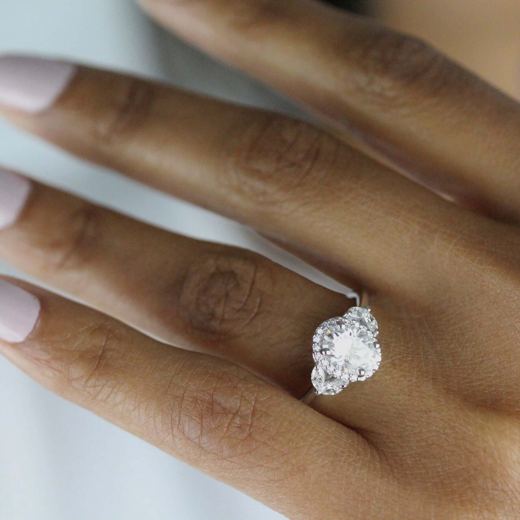 Buttercup Round Diamond Ring Los Angeles | Peter Norman