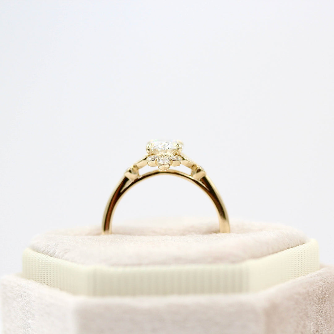 Ready to Ship Ring 14k Yellow Gold The Harlow Ring (Oval) in Yellow Gold with 1.12ct Lab-Grown Diamond