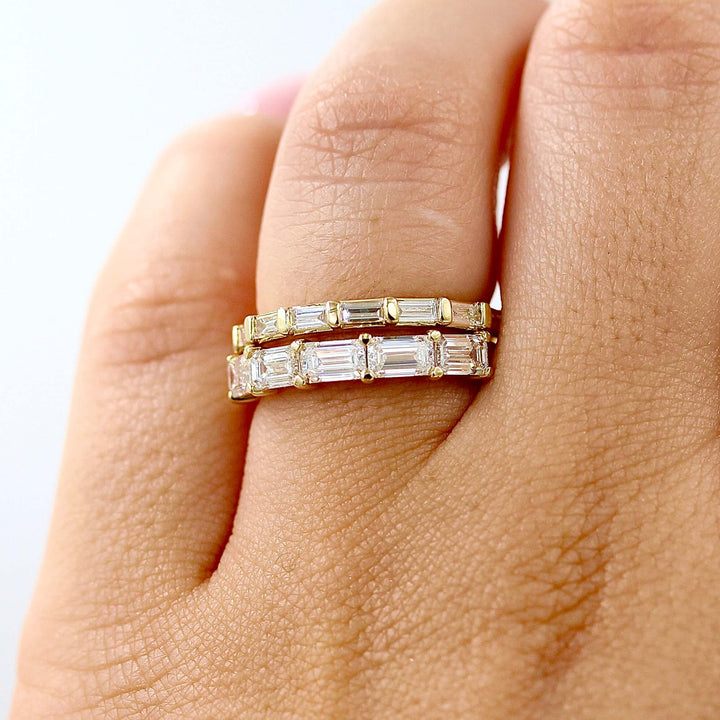 Wedding Band 14k Yellow Gold / Lab-Grown Diamond The Adelaide Wedding Band in Yellow Gold with Lab-Grown Diamond