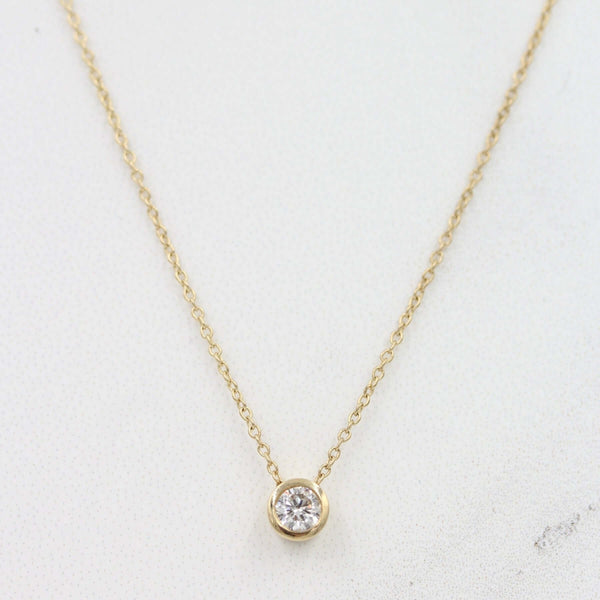 14k Bezel Setting Diamond by the Yard Necklace – FERKOS FJ