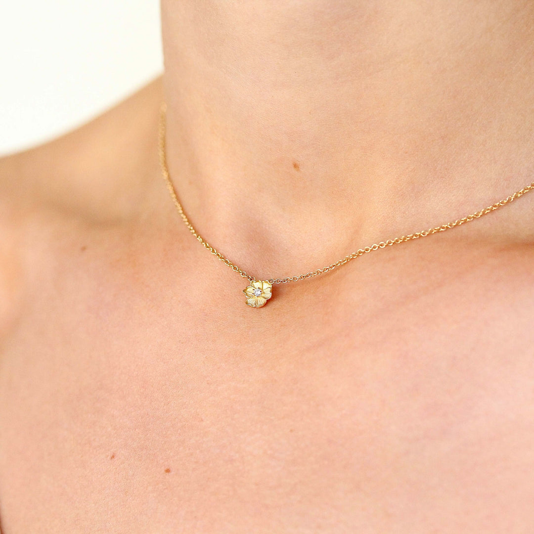 Necklace 14k Yellow Gold The Poppy Necklace in Yellow Gold