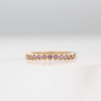 Wedding Band The Birthstone Florence Wedding Band with Purple Sapphire (February)