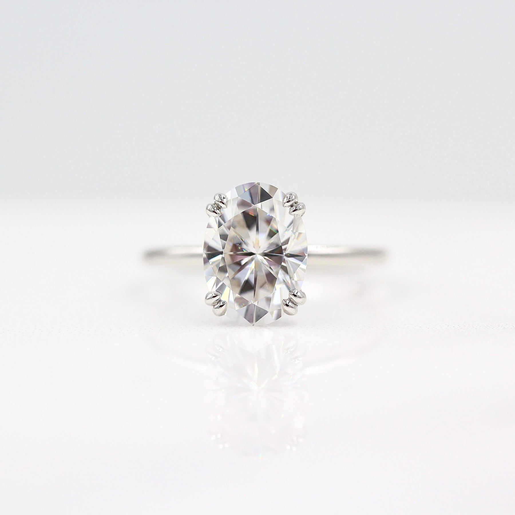 Double-Prong Oval Engagement Ring | Taylor Custom Rings