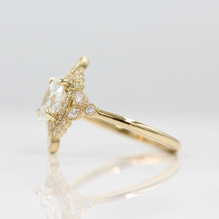 Ready to Ship Ring 14k Yellow Gold The Stella Ring in Yellow Gold with 1.05ct Lab-Grown Diamond