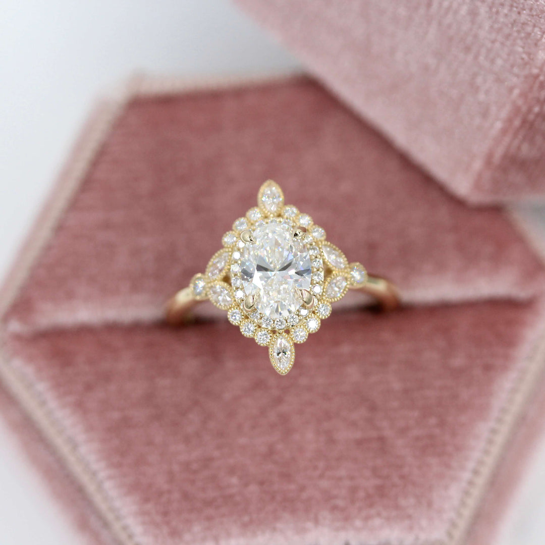 Ready to Ship Ring 14k Yellow Gold The Stella Ring in Yellow Gold with 1.05ct Lab-Grown Diamond