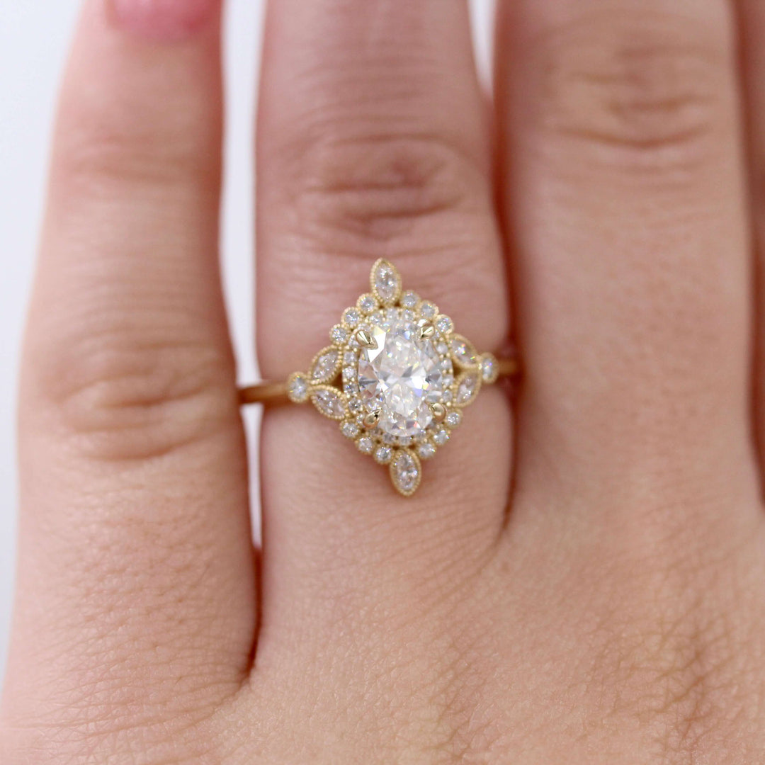 Ready to Ship Ring 14k Yellow Gold The Stella Ring in Yellow Gold with 1.05ct Lab-Grown Diamond