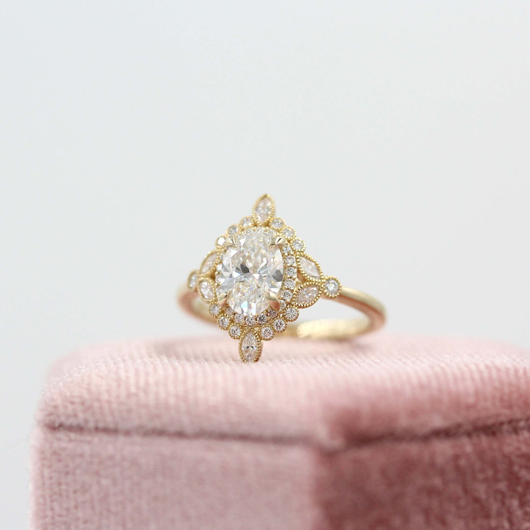 Ready to Ship Ring 14k Yellow Gold The Stella Ring in Yellow Gold with 1.05ct Lab-Grown Diamond