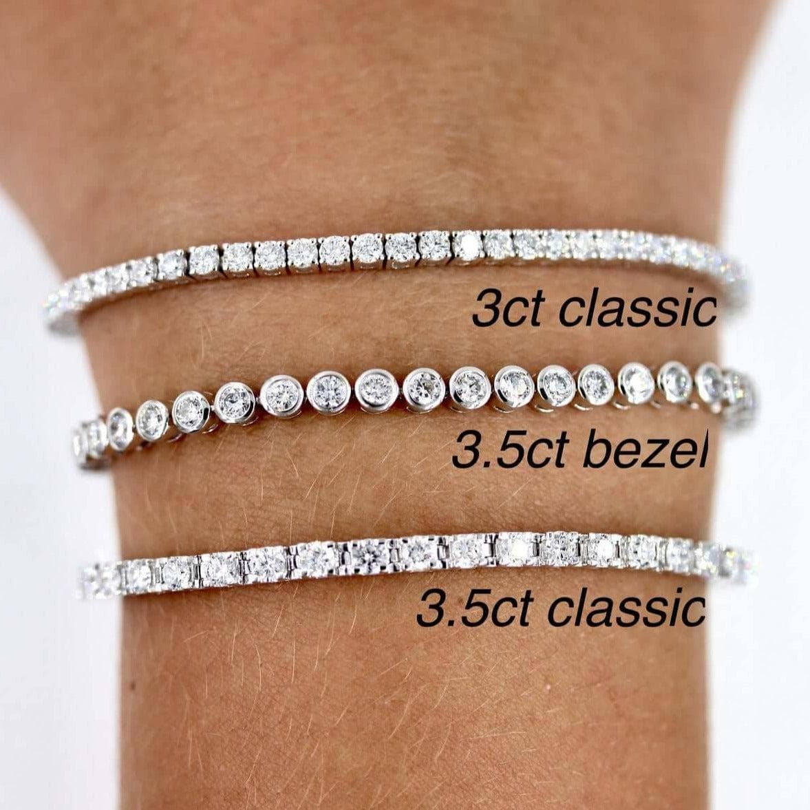 3.5 carat deals diamond tennis bracelet